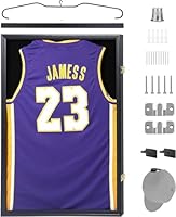 Nice C Jersey Frame Display Case Large Shadow Box Sports Jersey Display Case with 98% UV Protection, Hook and Hook, Valet Pin Board Acrylic Football Basketball (1 Pack)