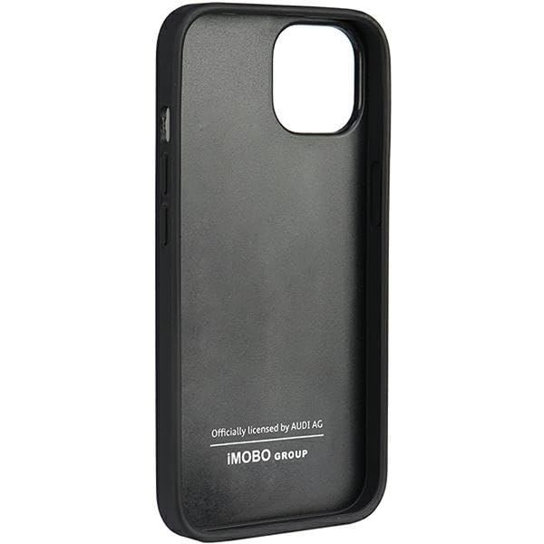 Étui en cuir véritable Audi pour iPhone 12 et 12 Pro 6,1 pouces Noir