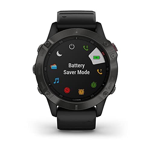 Garmin Fenix 6 Sapphire Multisport GPS Watch - Carbon Grey with