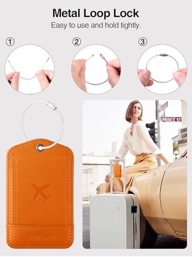 Image of TopMade Luggage Tags, Works with Apple Find My, Smart Suitcase Tag Tracker