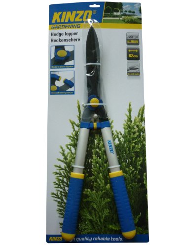 KINZO Große Alu Gartenschere Heckenschere Baumschere Garten Hecken Schere 62 cm