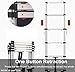 Multi-Purpose Telescoping Aluminum Ladder - Lightweight Portable Folding Extension for Balcony & Kitchen Easy Storage Durable 5 Sizes & 4 Colors - Essential Home Tool
