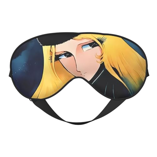 銀河鉄道999 松本零士 アイマスク 睡眠アイマスク スリープマスク 目隠し 遮光 収縮バンド型 調整可能 圧迫感なし 軽量 通気性 柔らかい 快適 手洗いok 快眠 安眠 昼寝 仮眠 飛行機 旅行 出張用 オールシーズン対応 子供 大人 男女兼用 1枚