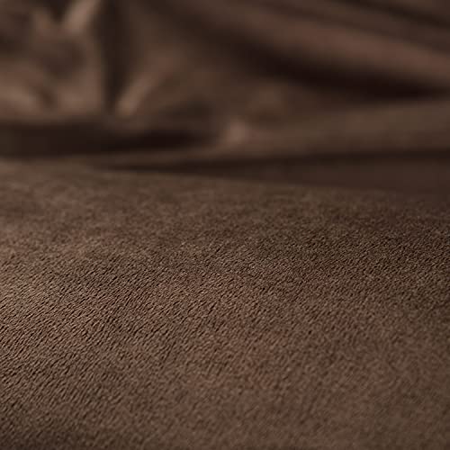 Chanasya Velour Velvet Duvet Cover Set - Duvet Cover (104” X 90”) & 2 Pillow Shams (20” X 36”) - 3-Piece Set - Mink, King Size #TOP6
