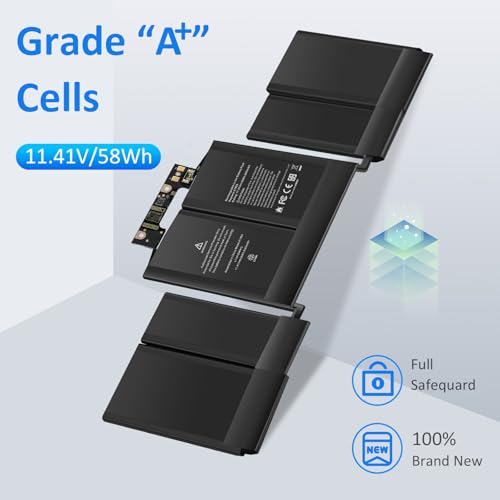 ASUNCELL A1964 A1989 Laptop Akku für MacBook Pro 13 Inch A1989 (Mid 2018, 2019), MacBook Pro 13 Inch A2251 (2020), EMC 3214 3358 3348, 11.41V/58Wh