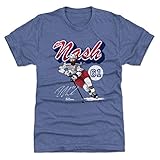 500 LEVEL Rick Nash T-Shirt (Premium Men's T-Shirt, XXX-Large, Tri Royal) - Rick Nash New York Retro WHT