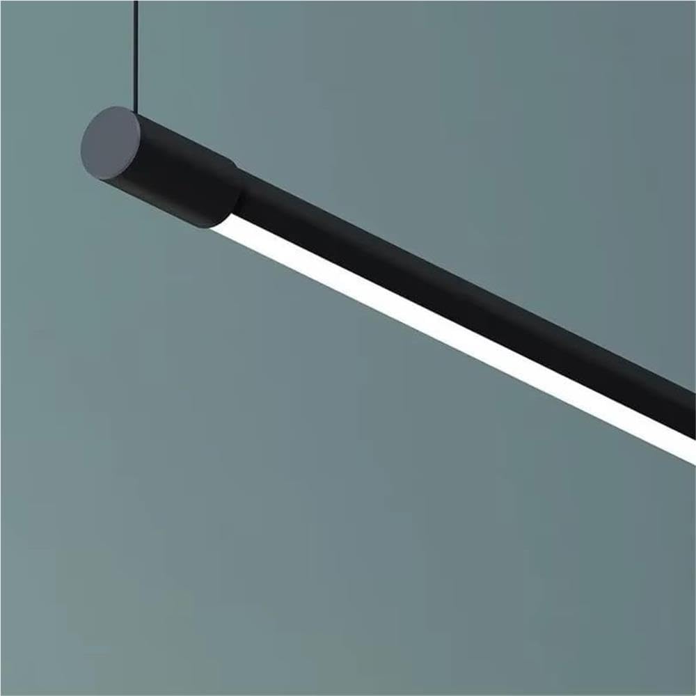 Suspension Linéaire LED Moderne Lampe Suspendue Minimaliste en Aluminium
