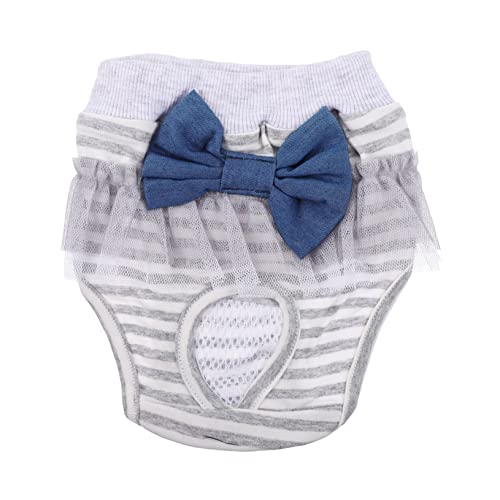 HEMOTON Adorable Washable Dog Diapers for Females Comfortable Stylish Pet Underwear for Puppies Heat Incontinence Daily Use Doggie Diapers Protect Floors Furnishings