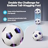 Pet Prime Automatic Rolling Ball for Dogs - Interactive Self Moving Dog Toy with 2 Play Modes, Rechargeable & Touch-Activated, Durable Football Design for Indoor/Outdoor Play (3.15inch) (Football) - Image 2