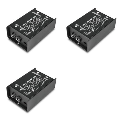Boîte d'injection directe passive DI-box 3X signal symétrique XLR
