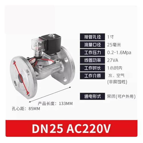 Électrovanne en acier inoxydable 304 durable et interrupteur électronique étanche