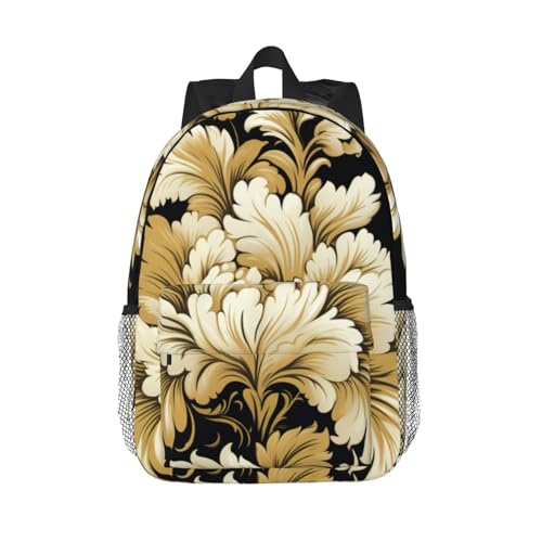 Sac à dos ordinateur portable haut de gamme à motif damassé pour les adeptes du plein air