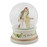 Little Girl with Jesus My First Holy Communion 100MM Glitter Water Globe Dome