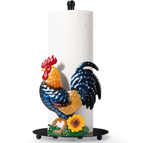 Shinlar Rooster Paper Towel Holder Countertop - Sunflower &