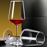 ParaCity Verres à vin, Verres soufflés à la main, Verre clair, Verre à longues tiges pour le vin rouge et blanc, Cadeaux de Noël, 350ml Verres à vin rouge pour femmes, hommes, mariage et anniversaire (2)
