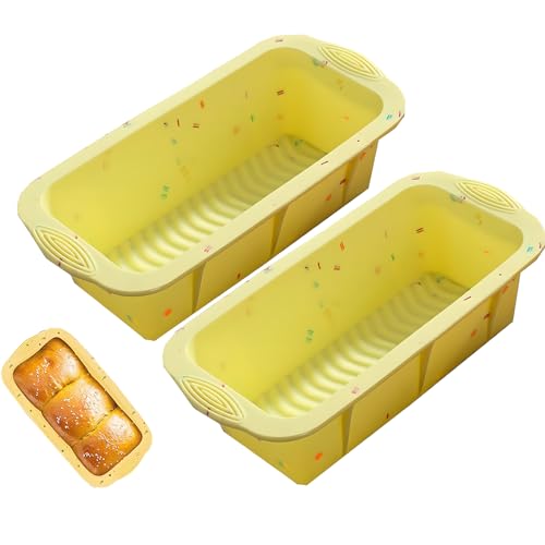 Lista de Moldes para pan y plumcake los mejores 5. 47 Moldes de Silicona para Hornear Antiadherente,2 Piezas Molde para Pan y Pastel de carne,Moldes para Silicona Pan y Hogazas,para Gelatina o Repostería en Horno,Para...