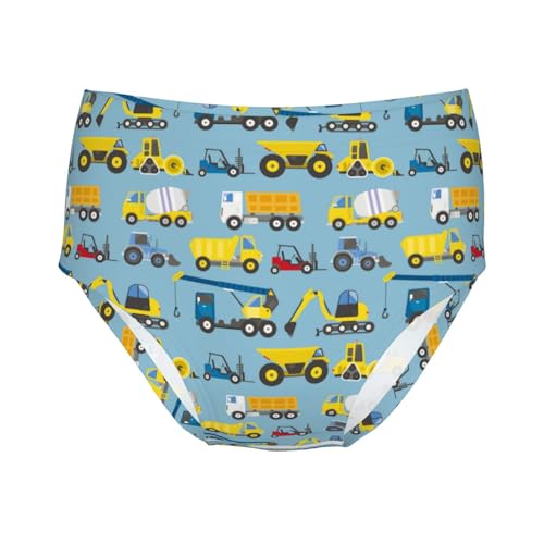 Construction Equipment With Trucks Girls' Underwear Soft Cotton Little Girls Panties Comfort Briefs