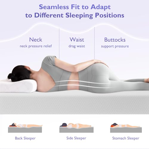 Image of FDW 12 inch Gel Memory Foam Mattress Medium Firm Mattresses for Cool Sleep Relieving Pressure Relief CertiPUR-US Certified Mattress in a Box,California King