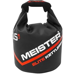 Meister Elite Portable Sand Kettlebell – Soft Sandbag Weight – 10/15/20lb