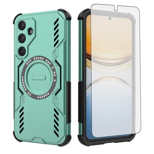 Coque Samsung A55 5G antichoc fine et robuste protection magnétique verte