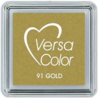 Small Fingerprint Ink Pad - 28 Colours Avaliable (Gold). Perfect for Arts & Crafts, Non-Toxic, Free Delivery, DIY, Crafting, Kids, Art Projects. Range of Colours