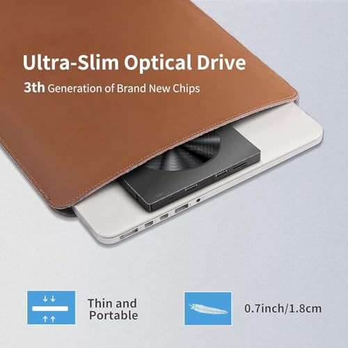 Unidad Externa Multifuncional CD DVD USB 3.0 Tipo C miniatura 7