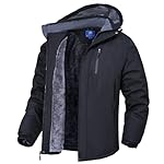 Zoofly Chaqueta Hombre Invierno Esquí Impermeables...: Material: poliéster. La chaqueta de invierno está hecha de un revestimiento de lana térmica que mantiene la temperatura corporal de manera efectiva, proporcionando comodidad y calidez adicionales. Características: chaqueta de invierno, capucha extraí...