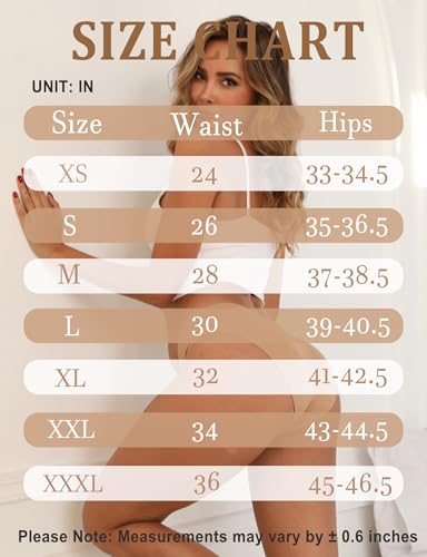 Image of Women's Seamless Underwear Stretch Bikini Panties No Show Invisible Hipster XS to 3XL 6 Pack