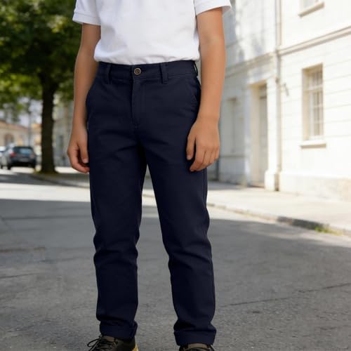 Pantalon garçon décontracté et résistant avec taille élastique confort WWricotta