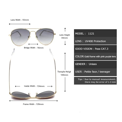 SunCristal Small Aviator Sunglasses for Men Polarized Women UV Protection Lightweight Driving Fishing Sports Unisex Glasses pink - image 5