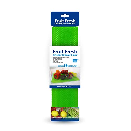Grand Fusion Fresh Fruits Refrigerator Drawer Liner, Fridge Liners, Keep Your Produce Fresh And Juicy, Easy-To-Clean, Green, Pack Of 2 #TOP9
