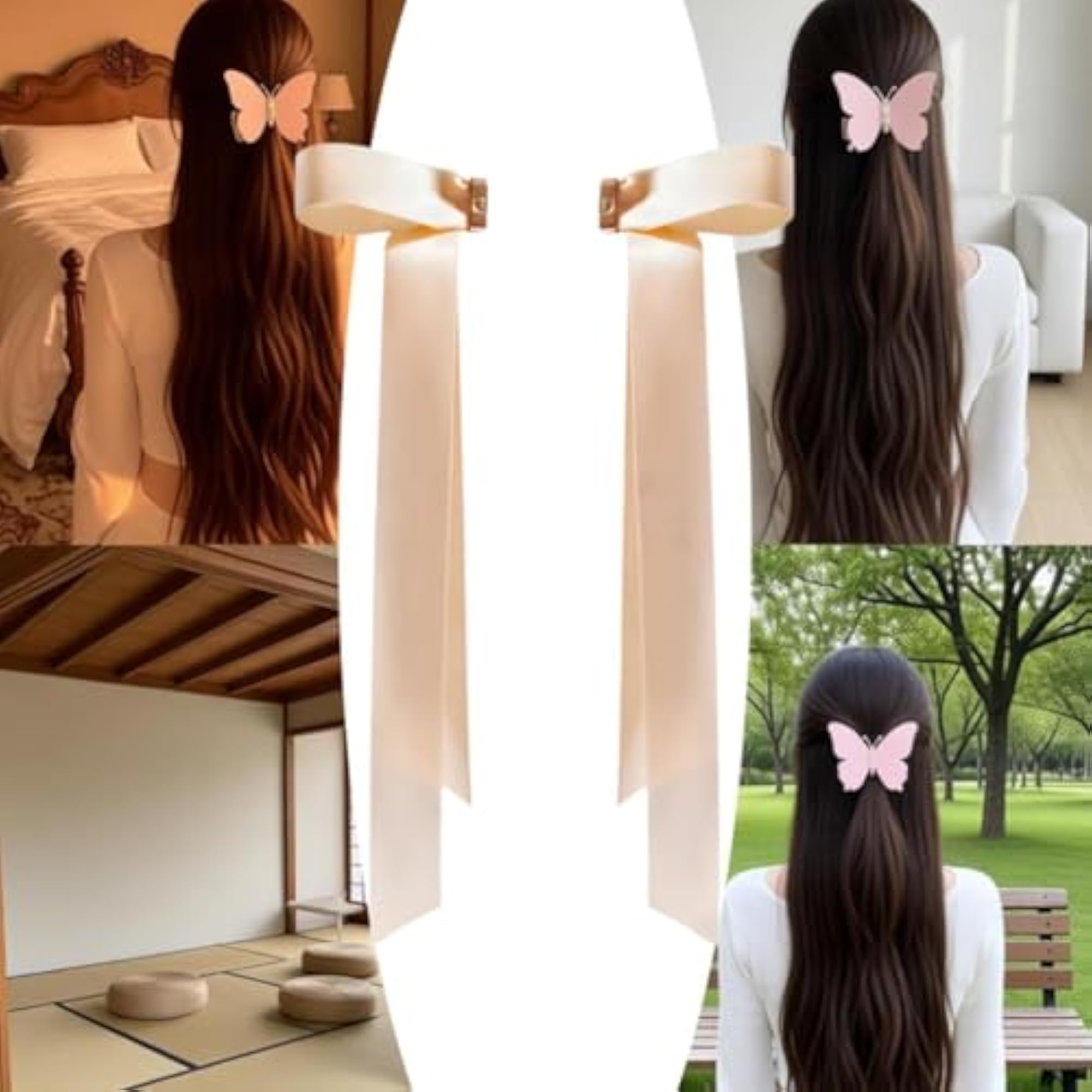 Cute Magnetic Hair Bow Clip, Novelty for Kids