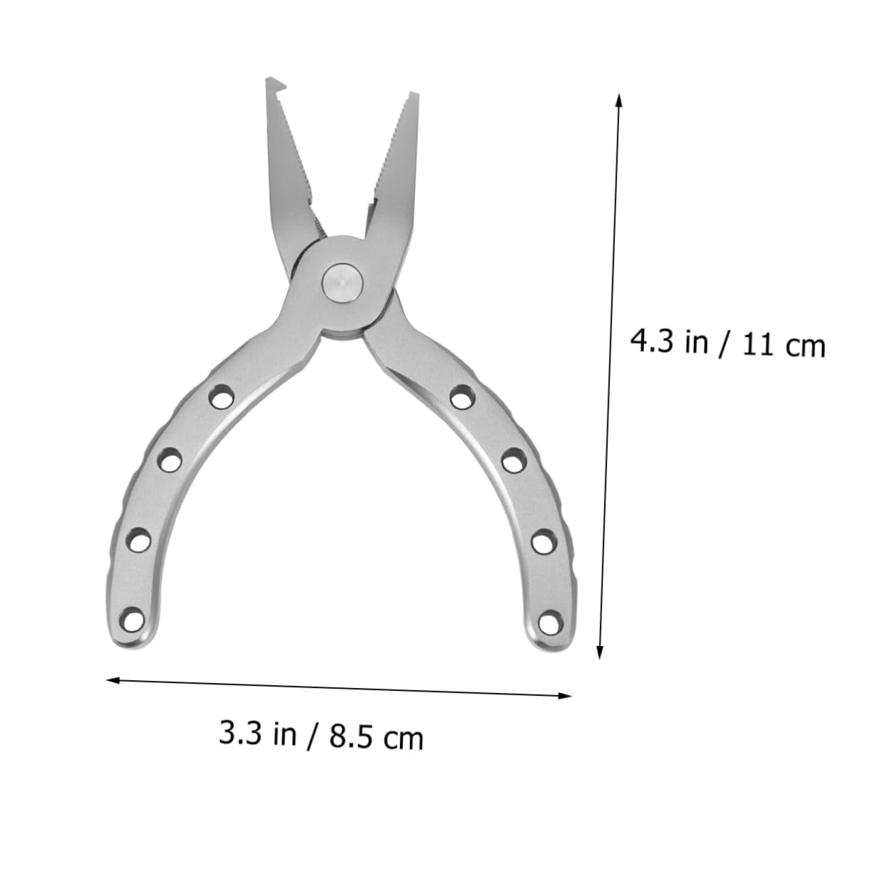 Happyyami Angelzange Multifunktionale Schneidezange mit Korrosionsschutz aus Aluminiumlegierung und Sprengringöffner für Geflochtene Schnüre für Angelzubehör