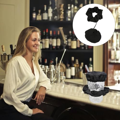 4 Stück Ko Tropfen Schutz Armband,Haarband Drink Cover,Getränkebecher Deckel,Anti Spike Drink Covers,Getränkeschutzdeckel,Nightcap,Getränkeabdeckungen,Schwarz Getränke Abdeckung für Strand,Bar,Partys