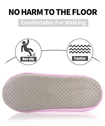 Image of Panda Bros Women's Ballerina House Slippers,Anti-Skid Comfy Warm Ballet Style Slippers