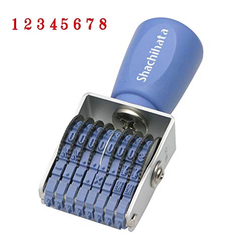 No. 5 Ming 8 estaciones Shachihata rotación Western sello de goma (importación de Japón)