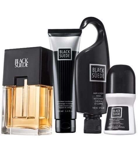 Avon Black Suede 4-Piece Men