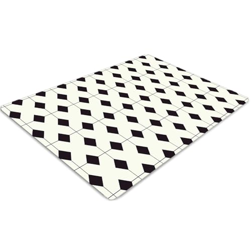 Tapis protège-sol PVC imperméable 120x90 rectangulaire résistant maison