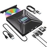 DVD CD 外付けドライブ 【4in1多機能モデル】SD/TFカードスロット搭載・外付けHDD/マウス/スマホ接続可・DVD/CD読み書き対応・USB/Type-C両対応・外付けdvdドライブ Windows/Mac/Linux対応
