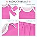 CHIFIGNO Baby Nightgown Fashion Pink Elastic Bottom Envelope Neck Gown Mitten Cuffs 12M