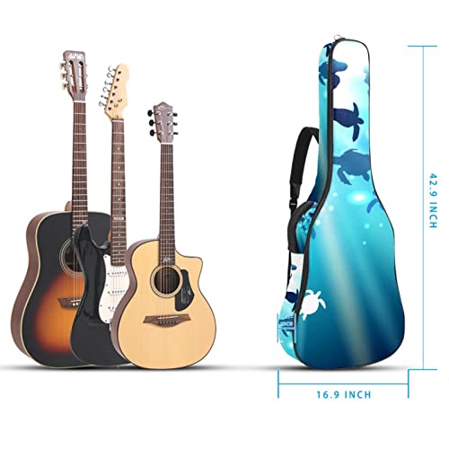 Housse de transport étanche pour guitare avec bandoulière réglable Motif tortue dans l’océan, Multicolore 03., 42.9×16… - Les Beatles, Paul McCartney, John Lennon, RIngo Starr, George Harrison Housse de transport étanche pour guitare avec bandoulière réglable Motif tortue dans l'océan, Multicolore 03., 42.9x16… – Image 6