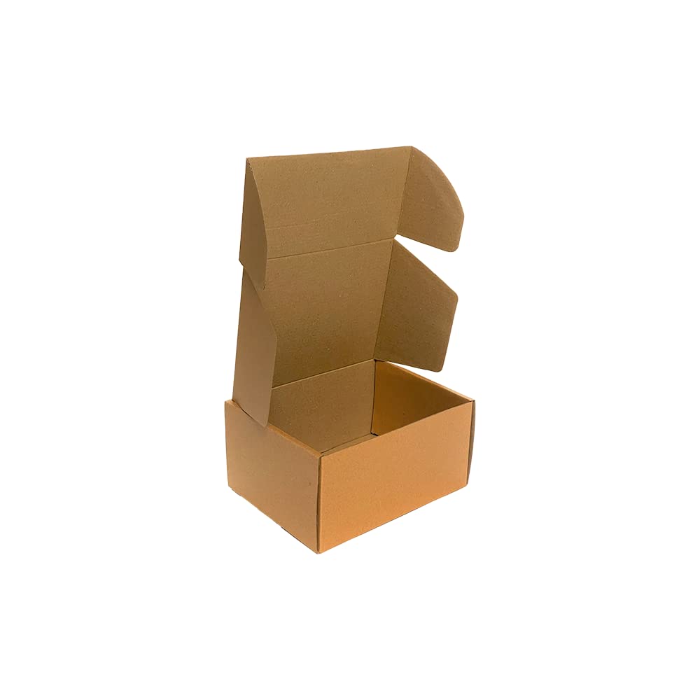 JMIATRY 30 Pack Shipping Boxes, 6x4x3 Inches Small Cardboard Gift Boxes, Corrugated Cardboard Postal Boxes For Packing, Brown - View #4