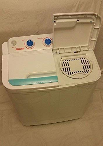 COMPACT XL TWIN TUB WASHING MACHINE 4.6KG WASHER AND DRYER 230V IDEAL FOR HOME OUTDOOR GARDEN CAMPING