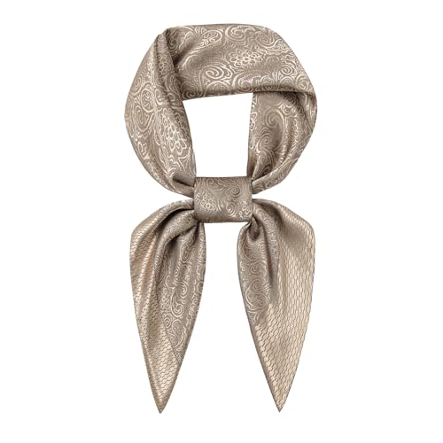 Image of 35 inch Men's Large Square Jacquard Scarf - Cowboy Wild Rugged Style, With Gift Packed
