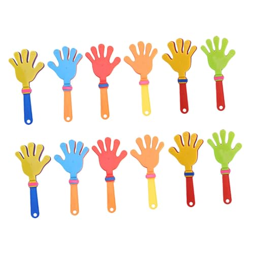 TOPPERFUN Matracas Para Fiestas Pequeñas 12 Unidades Plástico Colores Vibrantes Generador De Ruido Accesorios Para Eventos Deportivos Cumpleaños Carnaval