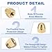 MECCANIXITY Acorn Hex Cap Nuts, M5x0.8mm Brass Dome Head Hex Decorative Cap Nuts for Screws Bolts Industrial Mechanical Electrical Equipment Repair Hardware(Gold Tone, Pack of 12)