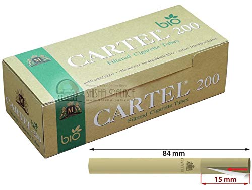 cartel bio unbleached filtered cigarette tubes OCB Eco-Tubes with biodegradable Filter Cartel Filter Tubes Organic Pack
