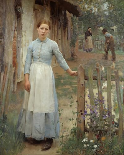 Tableaux modernes la jeune fille à la porte sir george clausen décoration murale 60x90