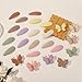 choicbaby 24pcs Toddler Hair Clips Small Knitted Snap Hair Clips Non Slip Wrapped Butterfly Hair Barrettes Accessories for Toddler Baby Girl Infant Kids