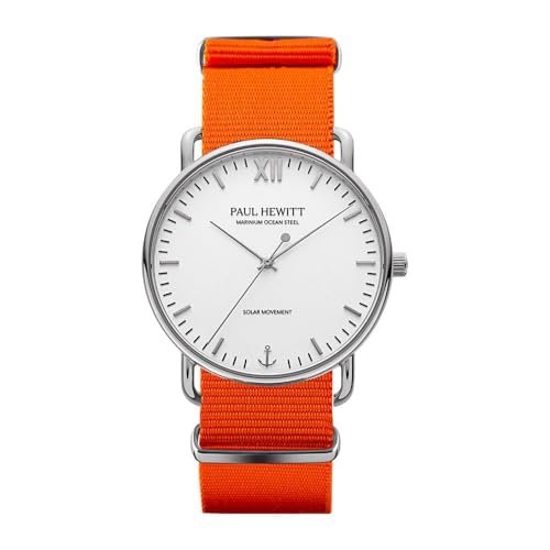 PAUL HEWITT Herren-Uhren Analog Solar One Size Orange 88723317